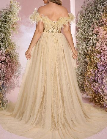 Rochie lunga SHEIN CURVE, crem