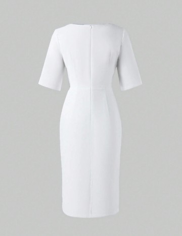 Rochie medie SHEIN, alb