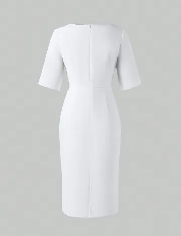 Rochie medie SHEIN, alb