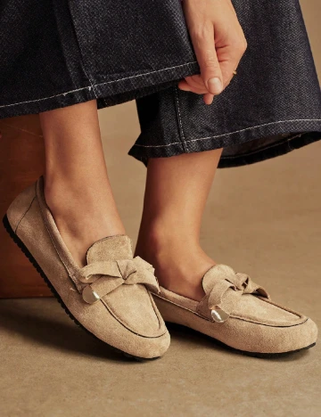 Mocasini SHEIN, maro