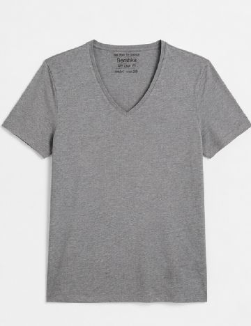Tricou Bershka, gri