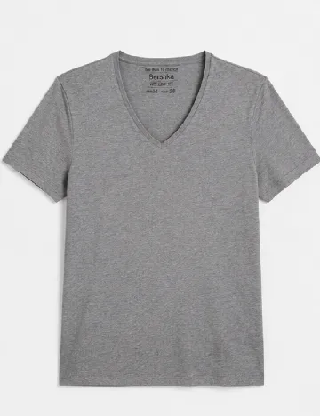 Tricou Bershka, gri
