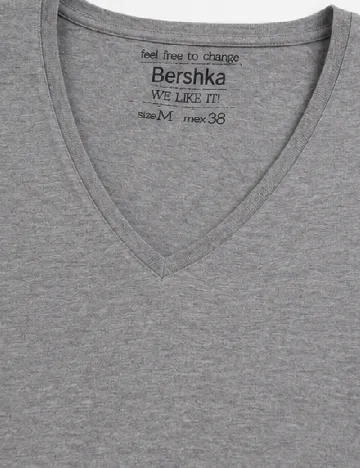 Tricou Bershka, gri