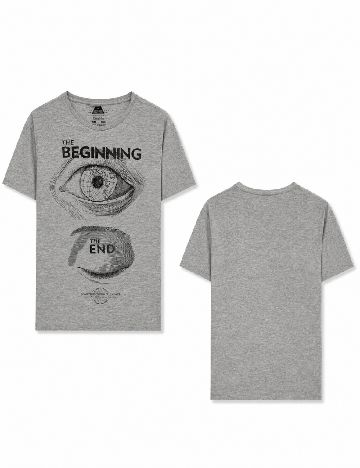 Tricou Bershka, gri