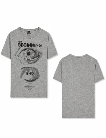 Tricou Bershka, gri