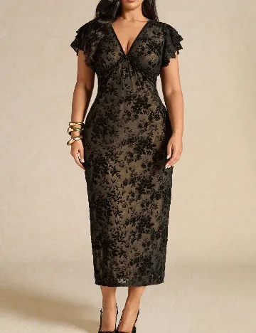Rochie medie SHEIN CURVE, negru