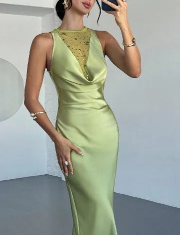 Rochie lunga SHEIN, verde