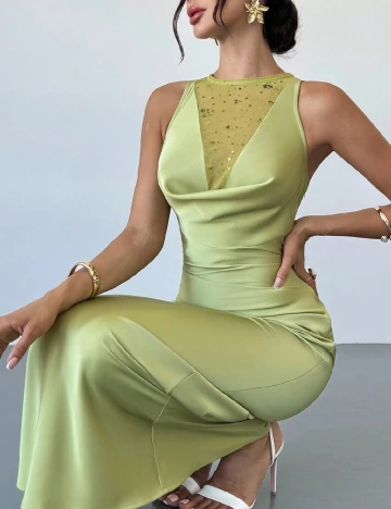 Rochie lunga SHEIN, verde