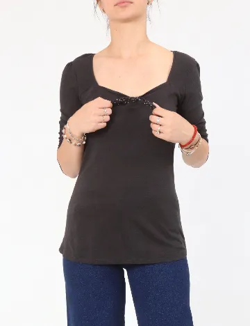 Bluza Bershka, gri inchis