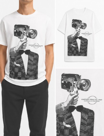 Tricou Bershka, alb