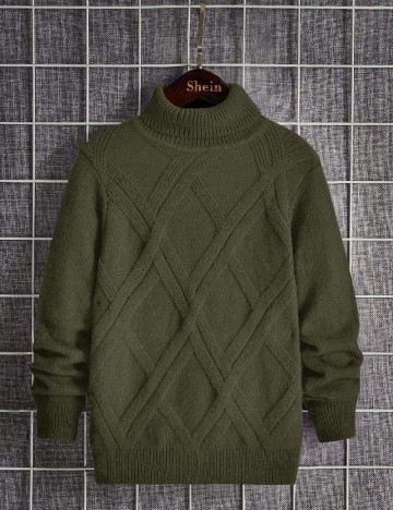 Pulover Shein Kids, verde