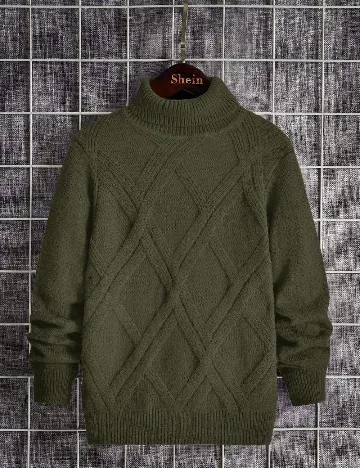 Pulover Shein Kids, verde