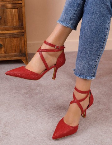 Pantofi SHEIN, rosu