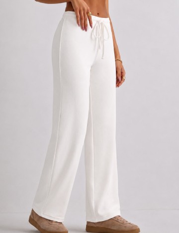 Pantaloni SHEIN, alb