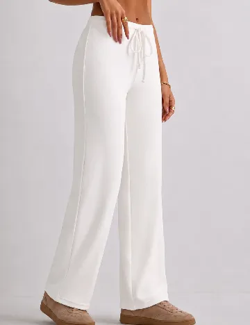 Pantaloni SHEIN, alb