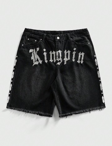 Pantaloni scurti Romwe, negru