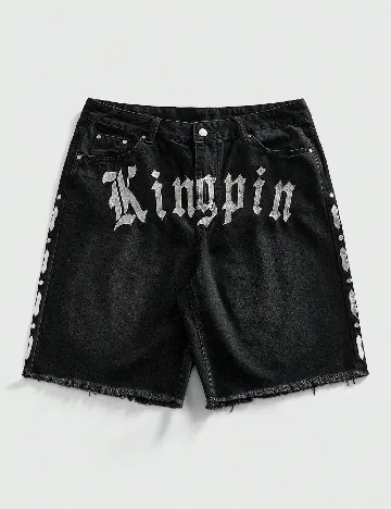 Pantaloni scurti Romwe, negru