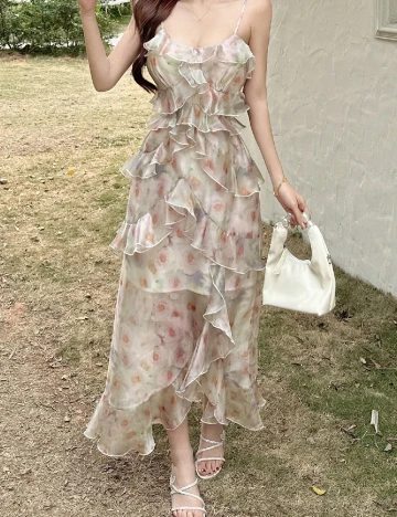 Rochie medie Dazy, mix culori