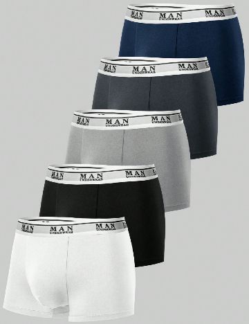 Set Boxeri 5 perechi SHEIN, mix culori