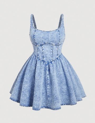 Rochie scurta SHEIN CURVE, albastru