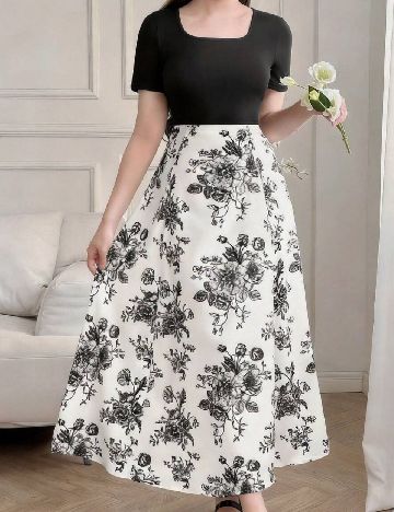 Rochie Shein Kids, alb/negru