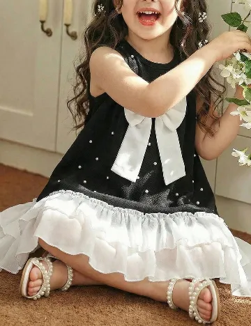 Rochie Shein Kids, negru/alb