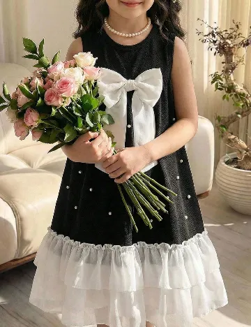 Rochie Shein Kids, negru/alb
