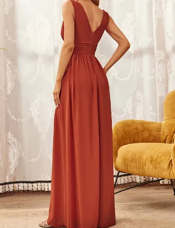Rochie lunga SHEIN, caramiziu