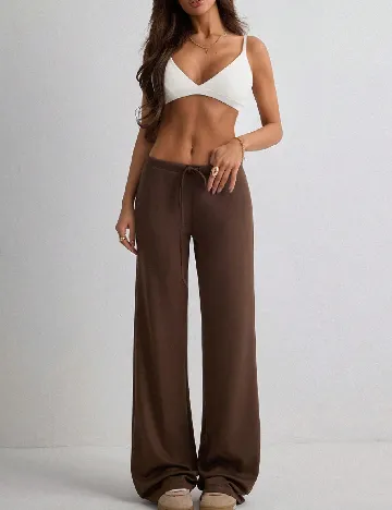 Pantaloni SHEIN, maro