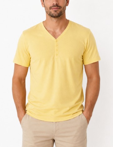 Tricou Bershka, galben