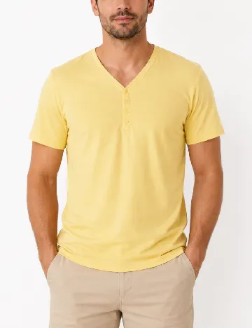 Tricou Bershka, galben