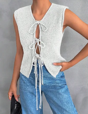 Top SHEIN, alb