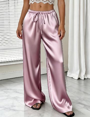 Pantaloni SHEIN, roz