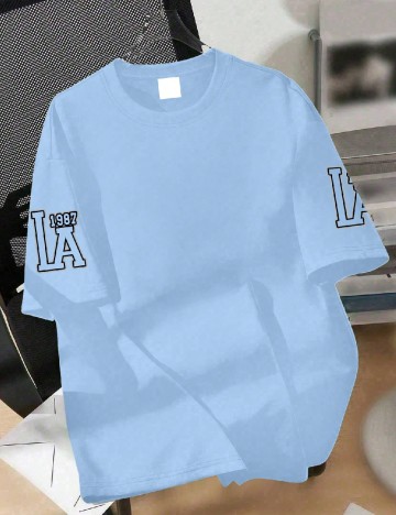 Tricou Shein Kids, bleu