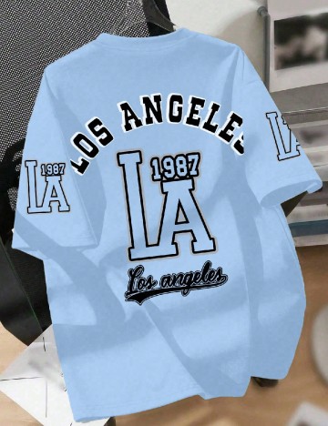Tricou Shein Kids, bleu