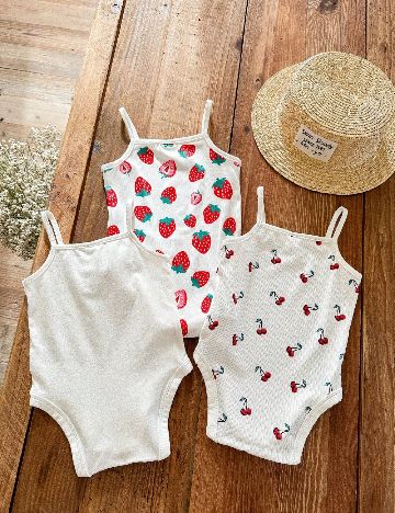 Set body 3 bucati Shein Kids, alb