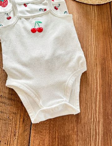 Set body 3 bucati Shein Kids, alb