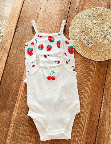 Set body 3 bucati Shein Kids, alb