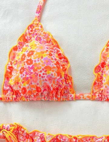 Costum de baie SHEIN, floral print