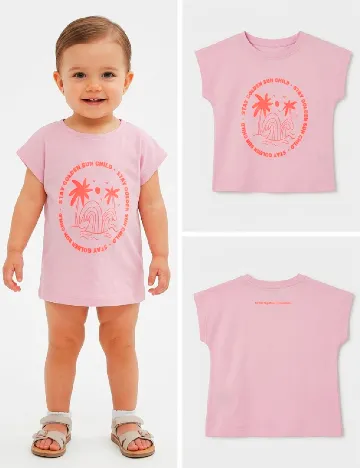 Tricou Zara, roz