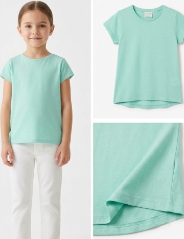 Tricou Zara, turcoaz