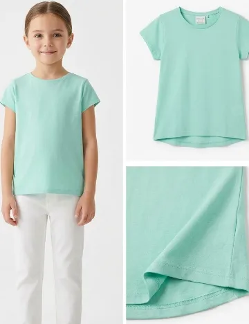 Tricou Zara, turcoaz