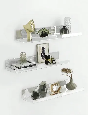 Set rafturi 2 bucati SHEIN, transparent