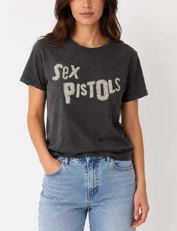 Tricou Oversize Bershka, gri