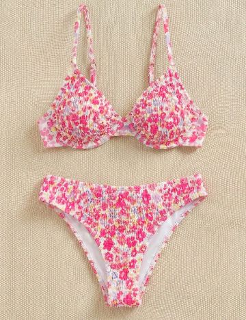 Costum de baie SHEIN, floral print