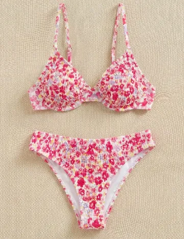 Costum de baie SHEIN, floral print