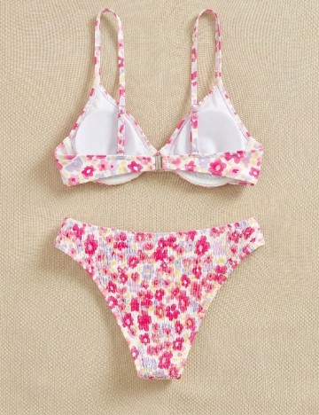 Costum de baie SHEIN, floral print
