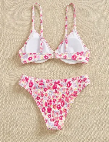 Costum de baie SHEIN, floral print