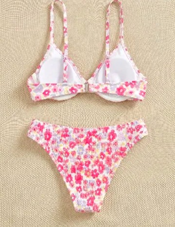 Costum de baie SHEIN, floral print