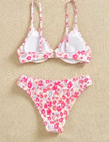 Costum de baie SHEIN, floral print